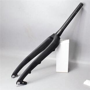 新款 全碳纤维通用自行车前叉 公路自行车碟刹前叉旅行自行车前叉