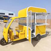 多功能小吃电动三轮车餐车早餐商用炸串流动四轮移动摆摊烧烤推车