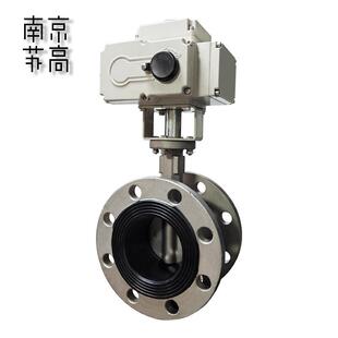 304不锈钢法兰软密封电动蝶阀D941X-10/16P太阳能4G远程控制DN100