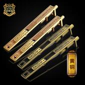 铠铜威铜子母门天地插销 黄铜双开对开门木门门栓古铜门扣 1支