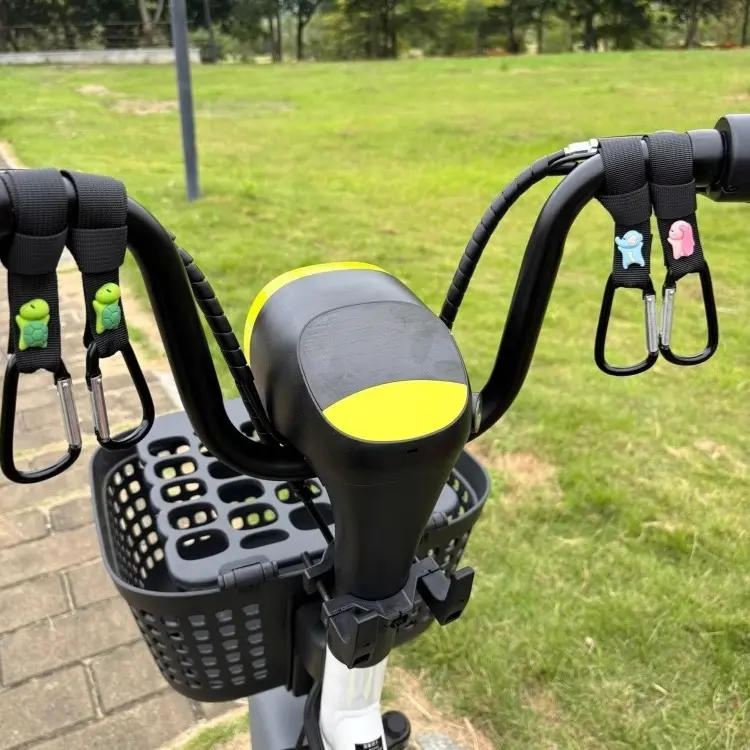 电动车挂钩前置通用免打孔多功能置物电瓶自行车头盔锁扣可爱卡通