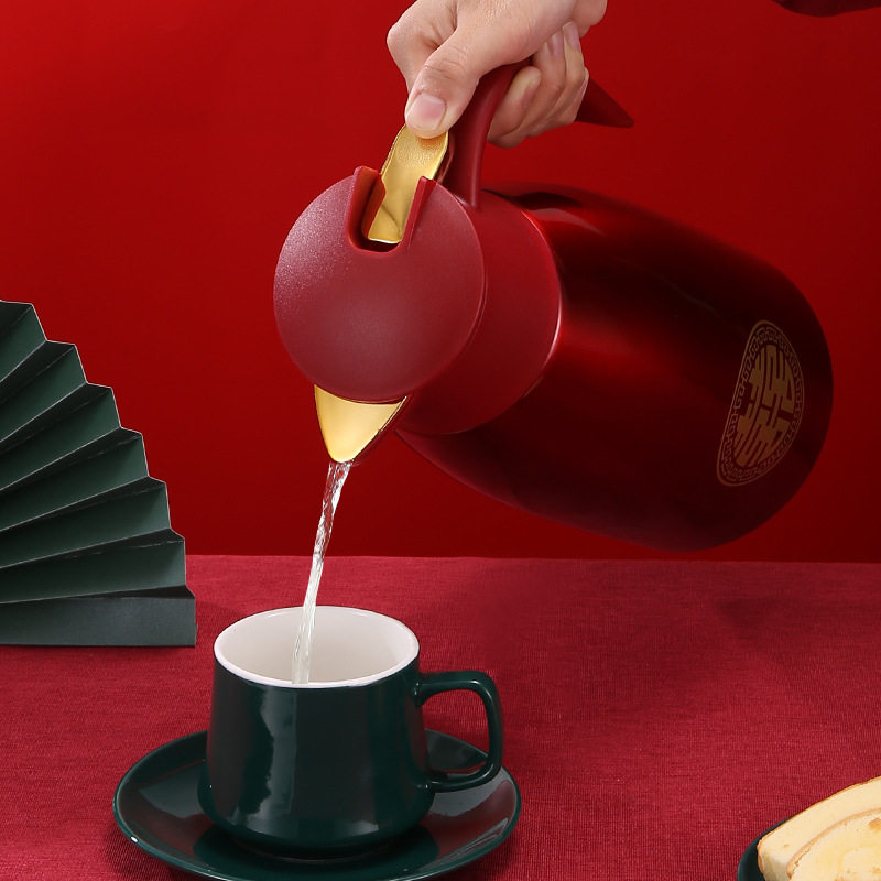 婚庆礼品迎宾壶不锈钢保温壶暖水保温瓶陪嫁结婚用品回礼热水壶2L,餐饮具,保温壶,淘宝优惠券,粉丝福利购,淘宝优惠卷