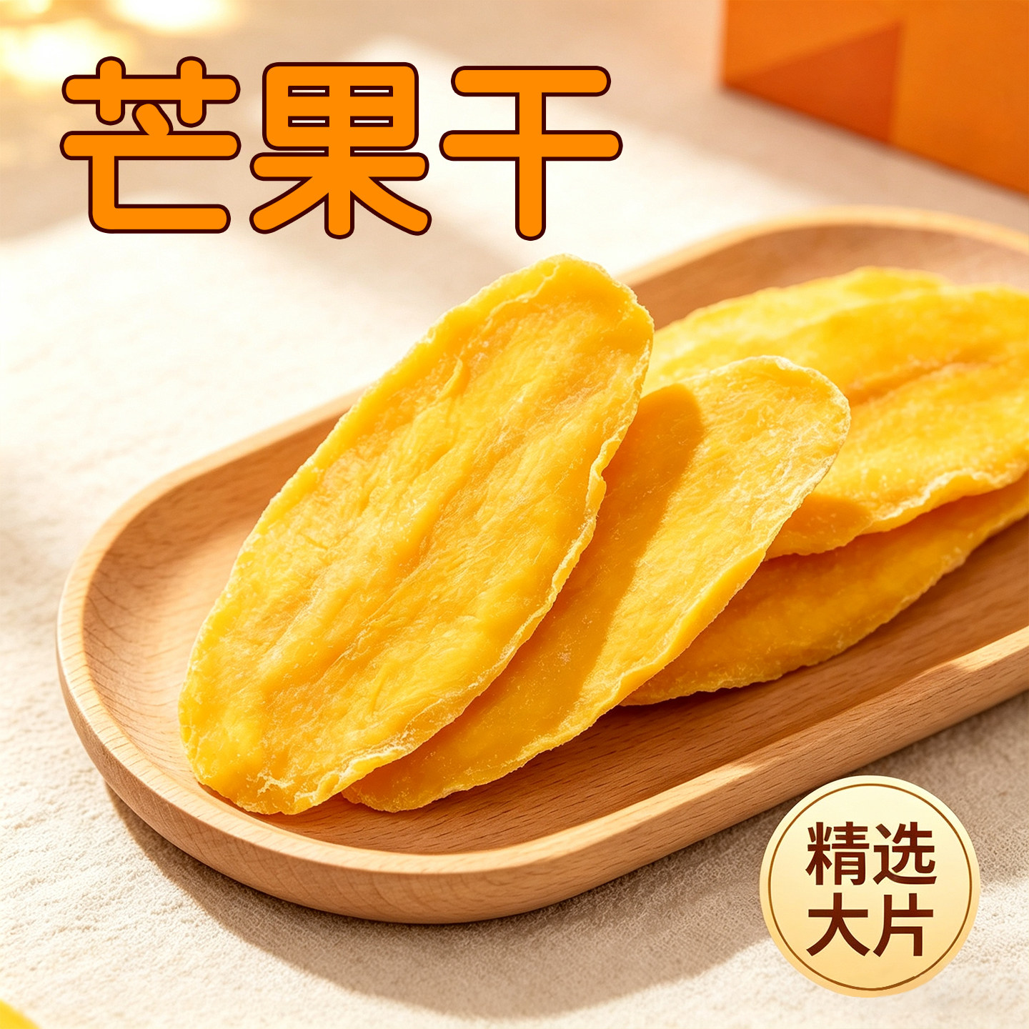 无糖无添加厚切大片即食芒果干
