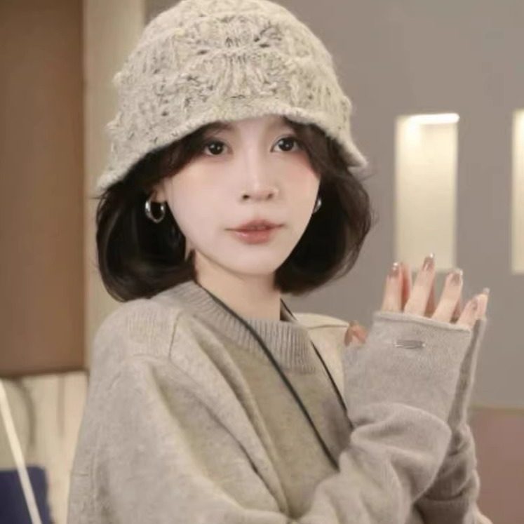 镂空花边包头针织渔夫帽女森系毛线帽子秋冬新款韩版大头围冷帽,服饰配件/皮带/帽子/围巾,帽子,淘宝优惠券,粉丝福利购,淘宝优惠卷