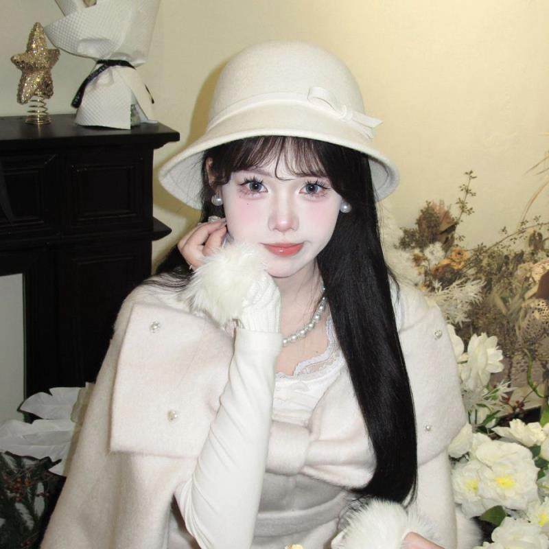 圆顶蝴蝶结渔夫帽千金秋冬法式复古香风优雅礼帽气质名媛帽子盆帽,服饰配件/皮带/帽子/围巾,帽子,淘宝优惠券,粉丝福利购,淘宝优惠卷