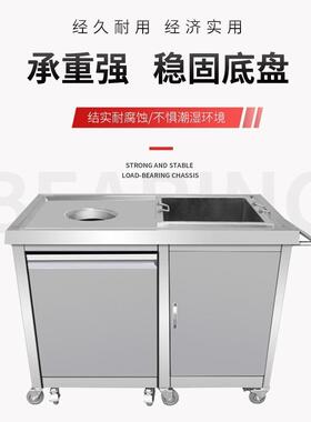 恩典收残台收残车商用不锈钢收食台餐厅食堂残食垃圾泔水回收车