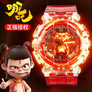 哪吒儿童手表玩具男孩电子表幼儿园3岁6宝宝六一儿童节生日礼物咤