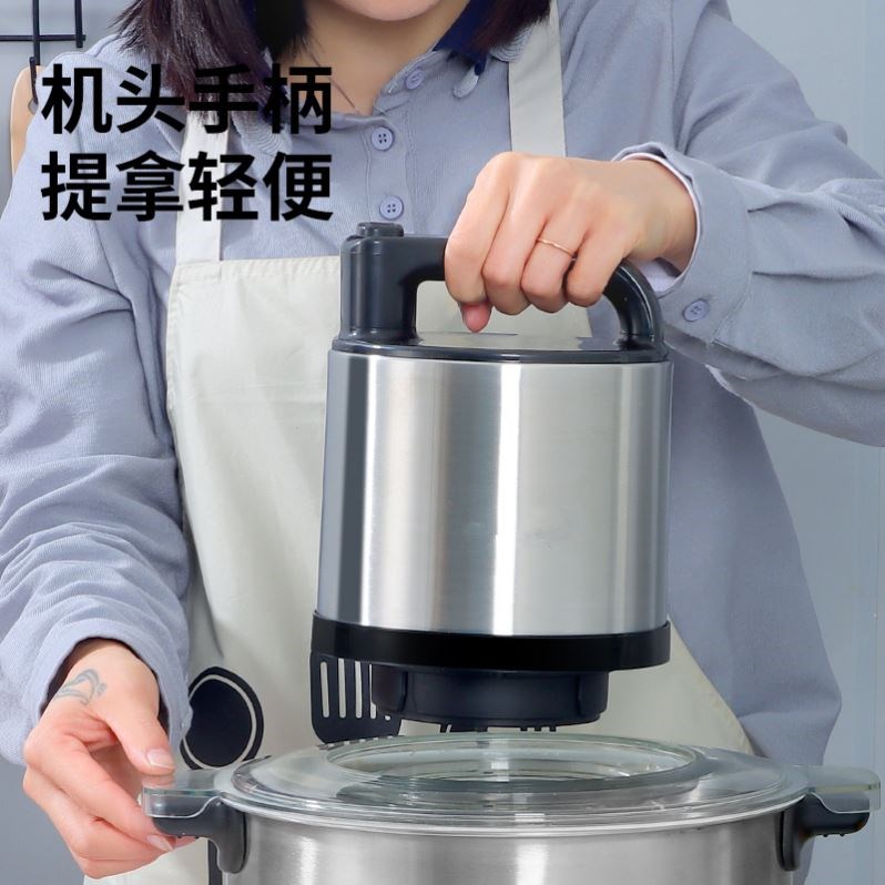 商用电动6L/10L大容量绞肉机家用肉馅搅拌机不锈钢料理机纯铜