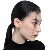 VOYAGE不规则星月耳环小众设计耳钉轻奢气质冷淡风复古耳坠女耳饰