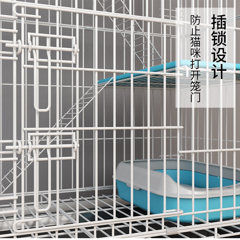 猫笼子家用室内超大自由空间带厕所一体猫窝外出携带三四层猫别墅