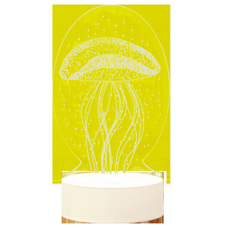 3D小夜灯充电式台灯床头网红卧室柔光女生睡觉睡眠夜光浪漫插电款