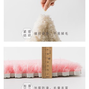 蛋糕绒拼接地毯环保卧室满铺客厅床边地垫飘窗榻榻米家用机洗 新款