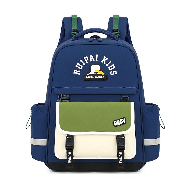 瑞牌护脊弹弹零重力减压儿童书包减负超轻1-6年级小学生书包男生