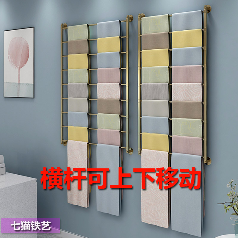 围巾架子丝巾展示架上墙服装店挂披肩陈列架鲜花店包装纸收纳货架