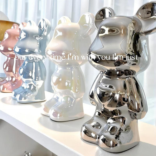 网红暴力熊客厅电视柜摆件