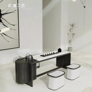 俞塘家用茶桌实木办公桌禅意茶几新中式茶桌组合现代茶桌轻奢茶台