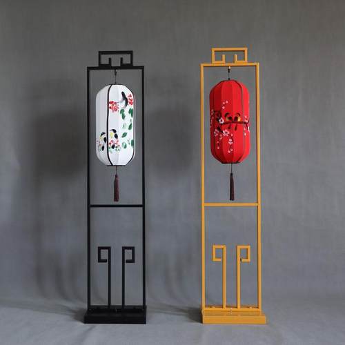 新款中式婚庆道具铁艺灯笼路引舞台迎宾布置摆件汉唐婚礼宫灯路引