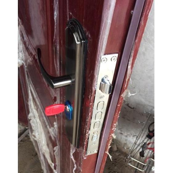 防盗门锁套装锁具家用把手通用型铁门天地锁大门锁木门锁室内门锁