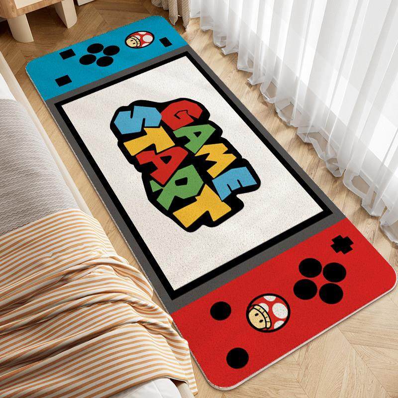 switch游戏机卧室床边地毯床边床前加厚毛绒地垫电竞房创意脚垫子,居家布艺,床边毯,淘宝优惠券,粉丝福利购,淘宝优惠卷
