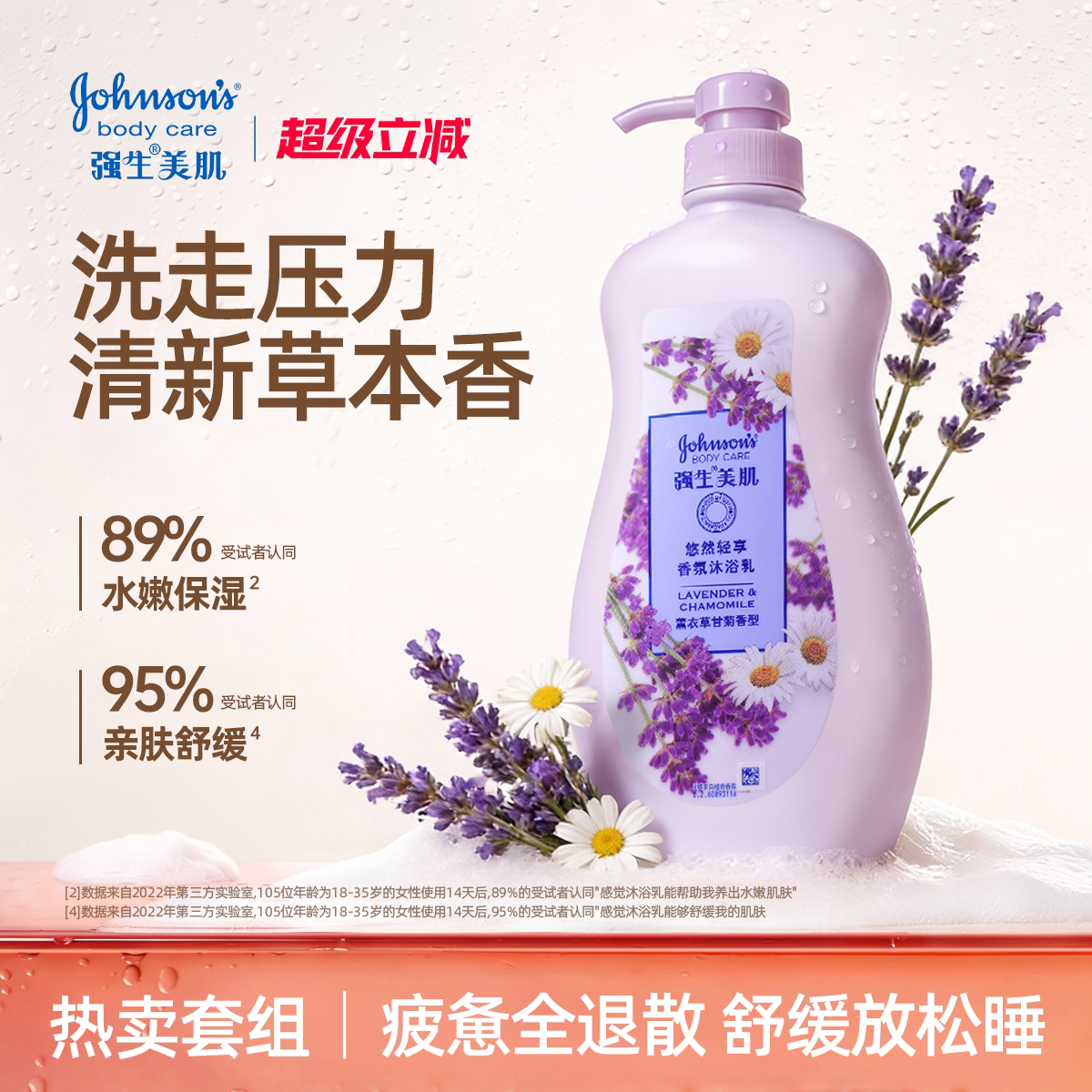 强生沐浴露美肌香氛沐浴露720g家庭套装
