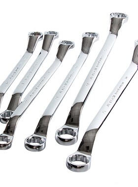 捷科双梅呆扳手 双头梅花扳手双梅镜抛梅花呆扳汽修扳手套装 OFSF