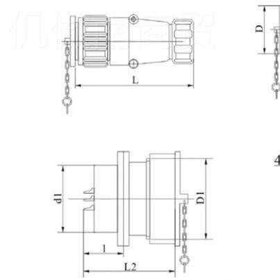 航空插头插YDHNC座5J535TP连接器553芯航空插YD5K53Z正装反装53TQ