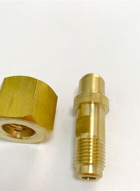 国标氧气减压器进气螺母和螺杆 内螺纹G5/8  外螺纹M14X15 球面