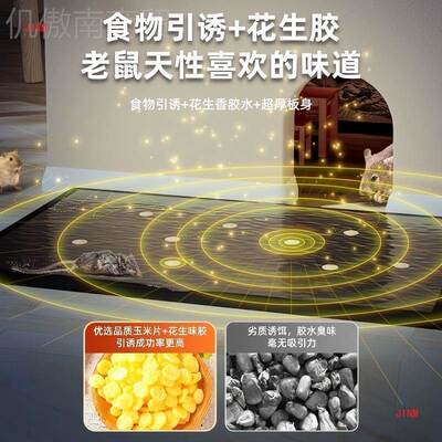 超抢值购30张超强端力专粘鼠板粘大老鼠板抓灭VAD鼠笼捕鼠夹一窝