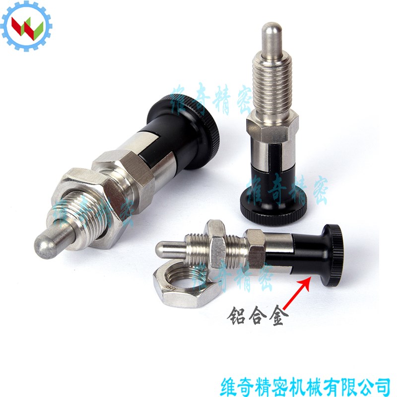 弹锁销分割定位柱 高品质旋钮柱塞 SXYKN10L 分度销全金属定位销