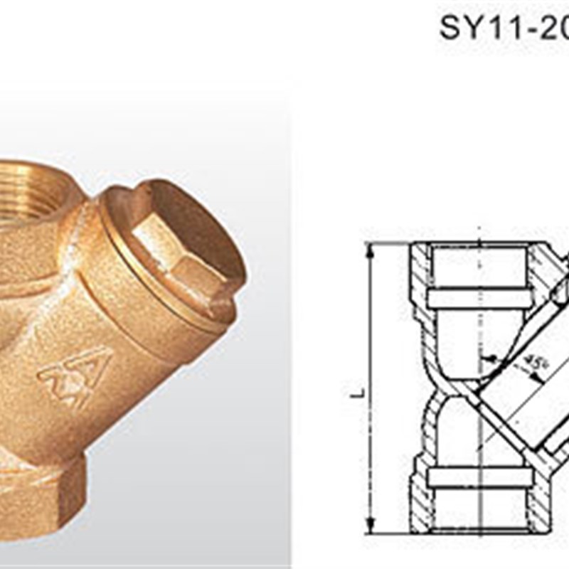 正品埃美柯580防腐耐高温青铜Y型丝口过滤器DN152025324050专卖店