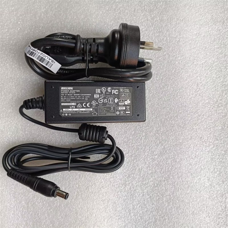BILLION盛达12V3A电源适配器BA040-120300MBX电源供应器
