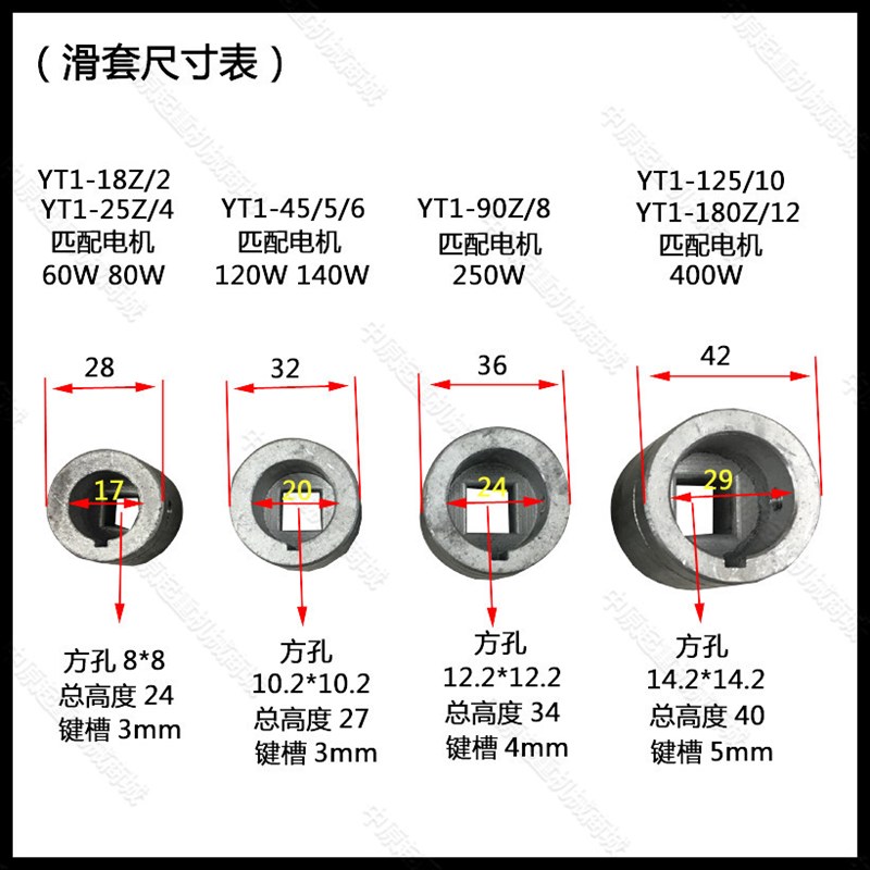 焦作液压制动器  电力液压推动器配件 滑套  叶轮  制动器配件