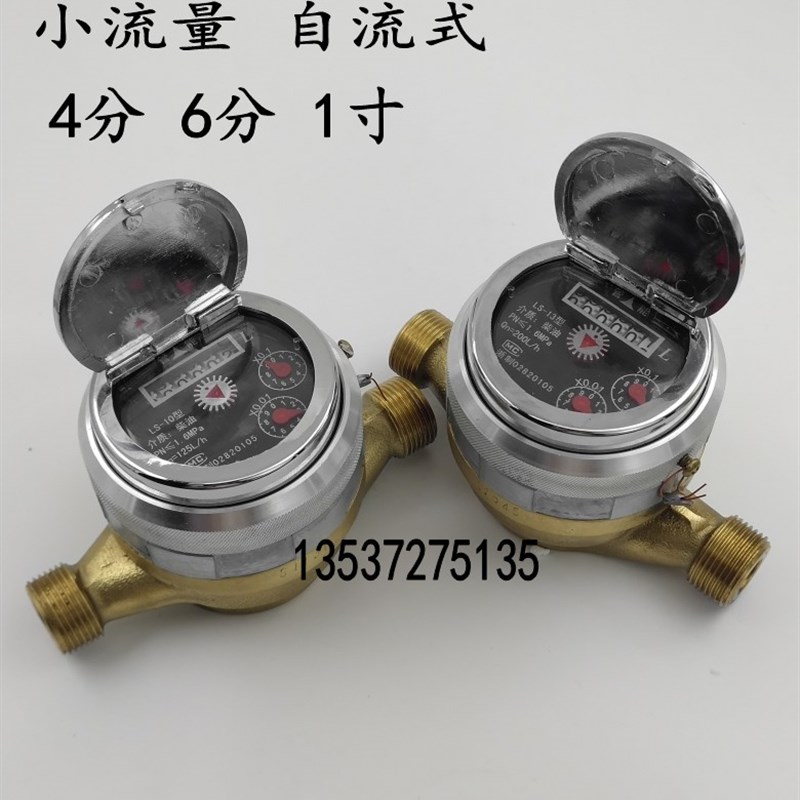 LS10旋转活塞式流量表自流式小流量柴油汽油计量表4分6分1寸外牙