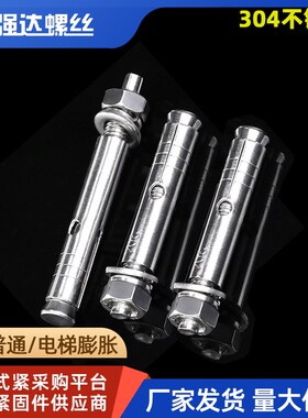 M6M8M10-M20 304不锈钢膨胀螺丝钉空调膨胀钉壁虎电梯膨胀螺栓
