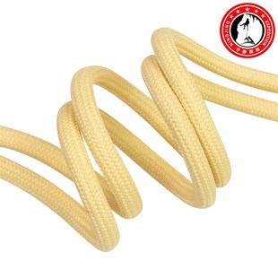 宁静探险2mm芳纶凯夫拉耐磨耐高温辅绳抓结绳圈6MM黑色凯夫拉现货