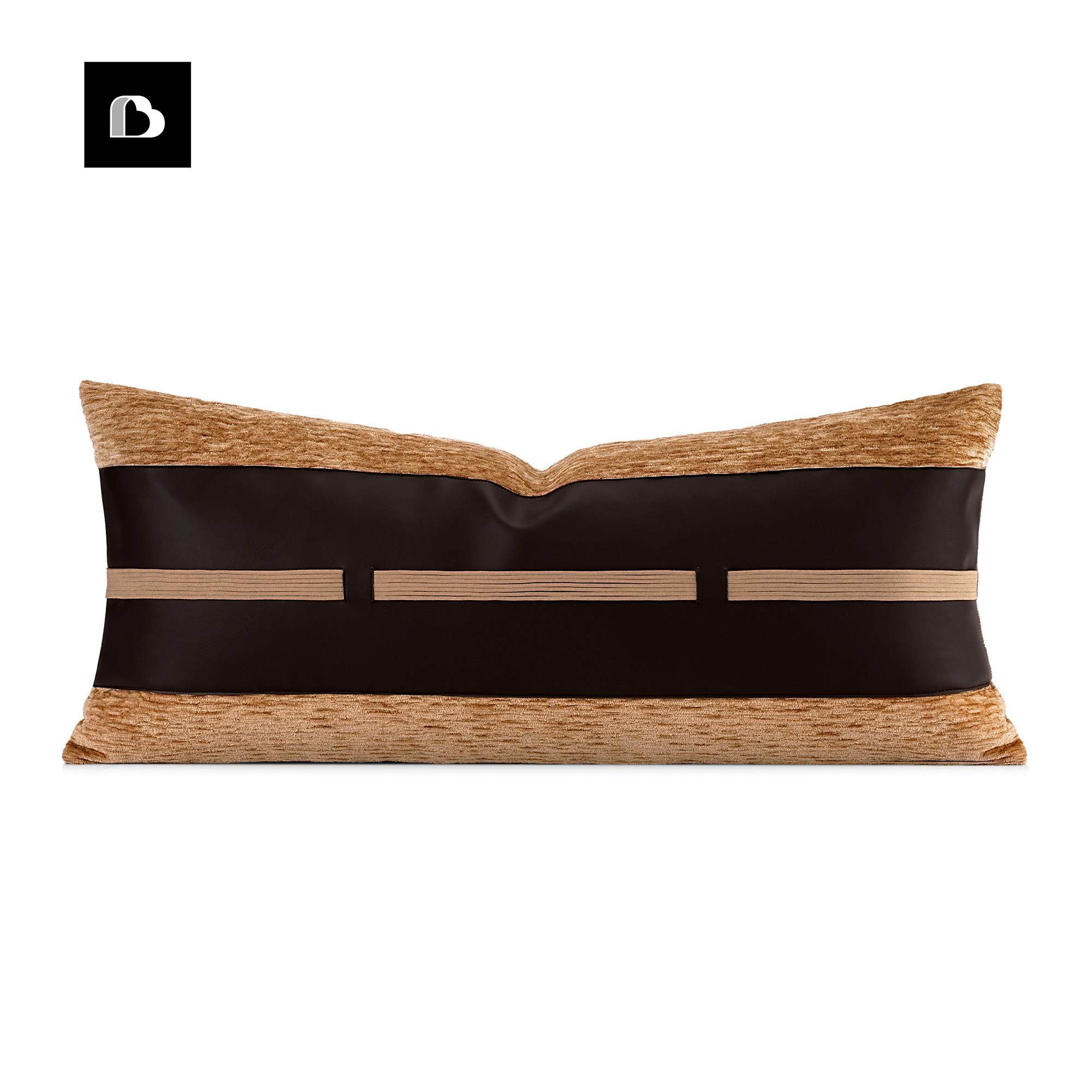 柏洛斯现代简约酒店样板间帝黄色高档轻奢沙发抱枕客厅靠枕长腰枕,居家布艺,腰靠垫,淘宝优惠券,粉丝福利购,淘宝优惠卷