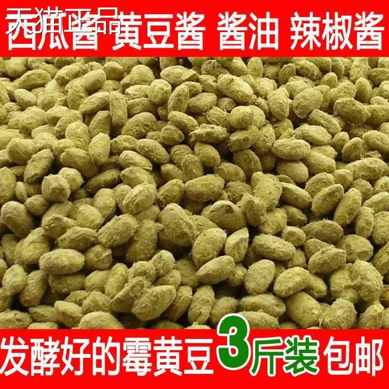 河南商丘捂黄新豆霉黄豆发酵做小黄豆酱黄豆西瓜酱辣椒酱酱油
