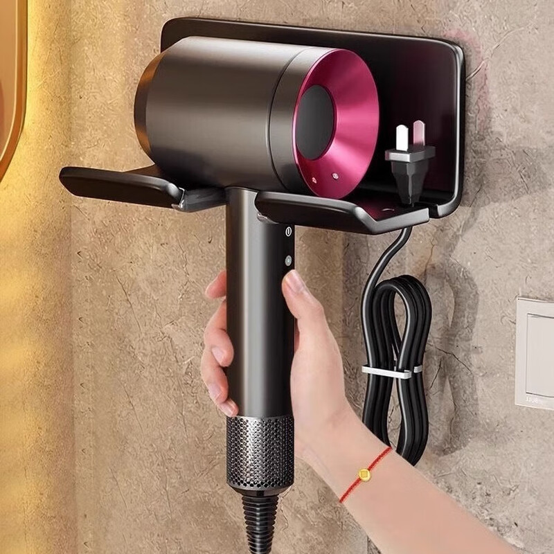 吹风机置物架免打孔卫生间电吹风挂架壁挂式风筒支架收纳神器
