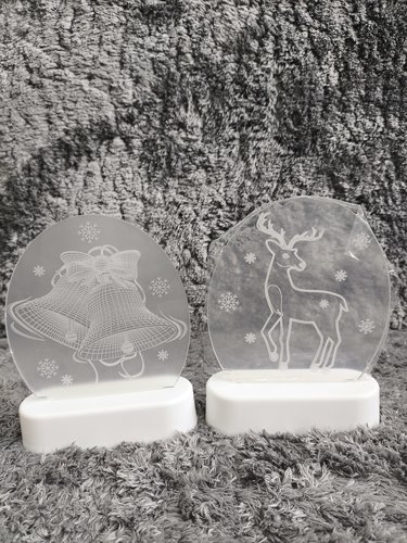 3D小夜灯房间布置圣诞装饰品摆件  多重图案随机发（不限于图上）