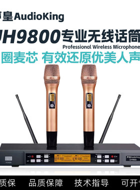 声皇AudioKing UH9800无线话筒 专业KTV酒吧卡拉OK舞台无线麦克风