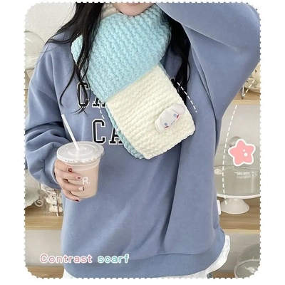 织围巾玉桂狗编织工具毛线手工围脖自织材料包初学者