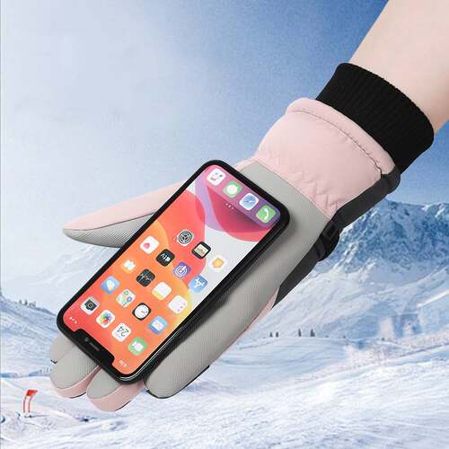 滑雪手套男女情侣冬季触屏防水加绒加厚棉保暖防风户外骑行摩托车