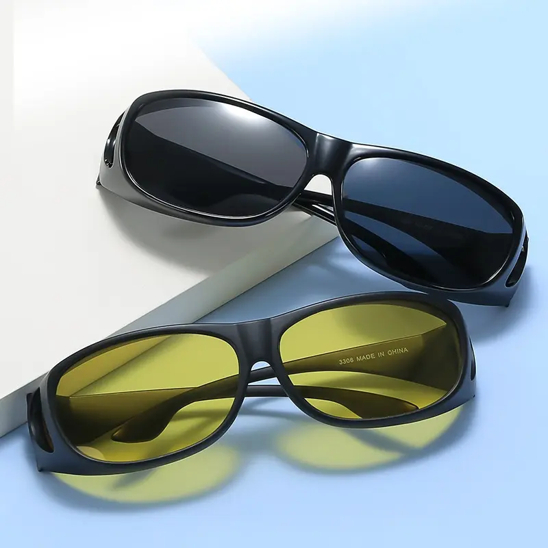 供应近视太阳镜套镜防强光紫外线眼镜开车骑行专用偏光夜视镜