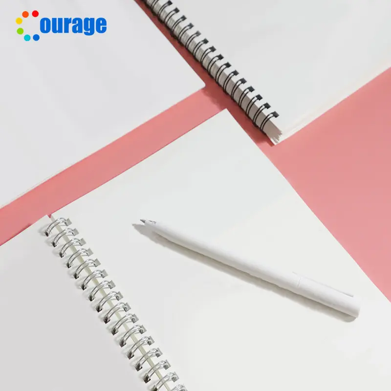 热转印笔记本自定义设计可印logo记事本空白横线a5白卡纸封面印图