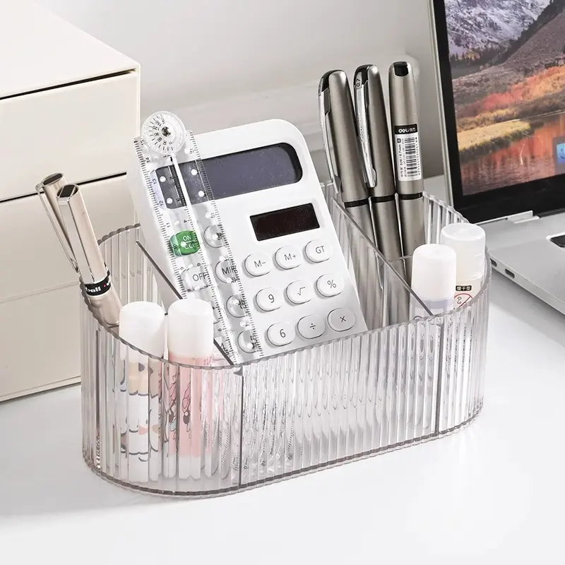 化妆品收纳盒桌面笔刷筒美容工具分隔亚克力护肤品整理置物架