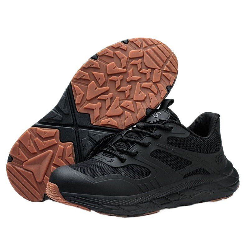 超轻软劳保鞋男士女款轻便v透气防砸钢包头软底工作鞋耐磨防滑