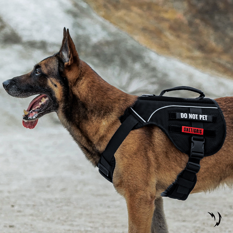 壹虎【k9】狗狗牵引绳背心式中大型犬战术狗胸抱婴袋春夏轻量版宠