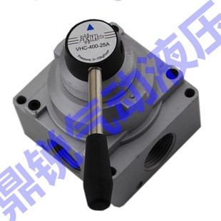 气动手转阀K34R8 15T 15H中泄式 三位四通底部孔手动换向阀K34R8