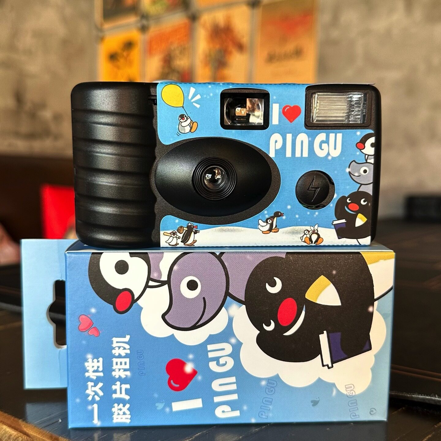 Pingu企鹅复古卡通一次性胶片机 柯达胶卷相机女学生创意生日礼物