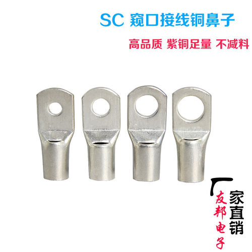 直销SC6/f8/10/25窥口铜鼻子 铜线耳 压线鼻 接线端头SC接线端子